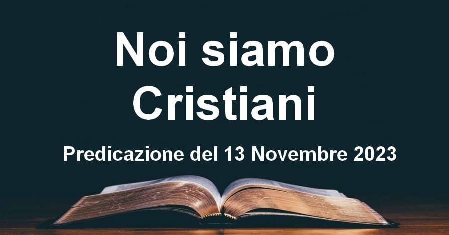 Noi siamo Cristiani