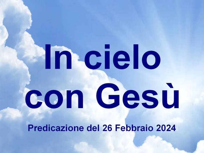 In cielo con Gesù