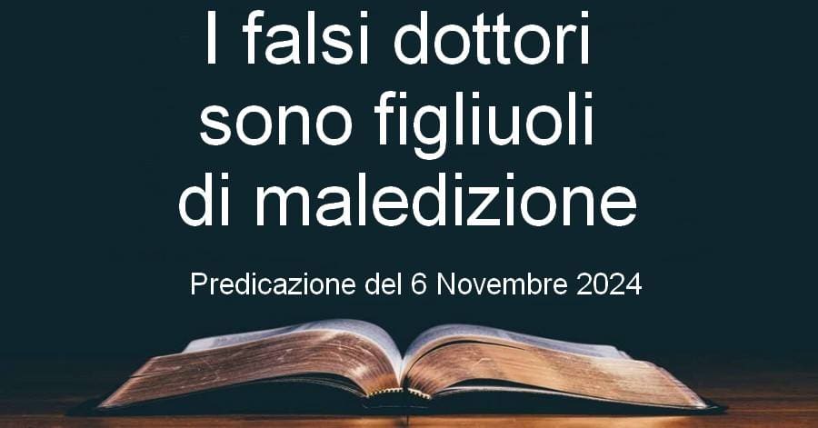 I falsi dottori sono figliuoli di maledizione