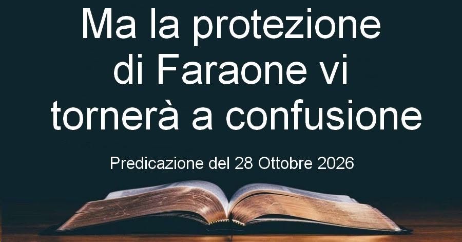 Ma la protezione di Faraone vi tornerà a confusione